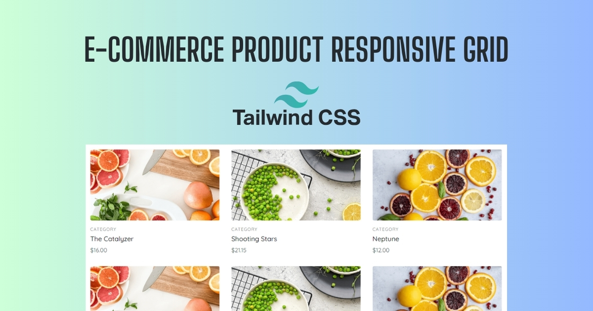 E-Commerce Product grid in Tailwindcss